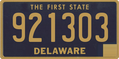 DE license plate 921303