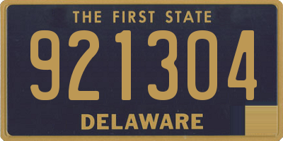 DE license plate 921304