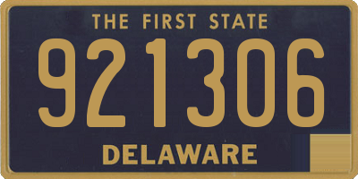 DE license plate 921306