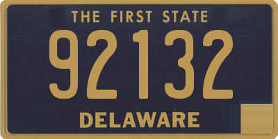 DE license plate 92132