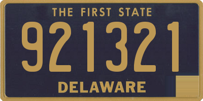 DE license plate 921321