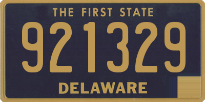 DE license plate 921329