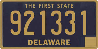 DE license plate 921331
