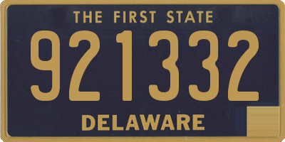 DE license plate 921332