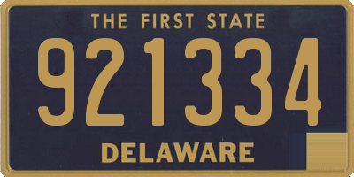DE license plate 921334