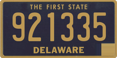 DE license plate 921335