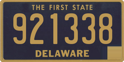 DE license plate 921338