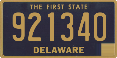 DE license plate 921340