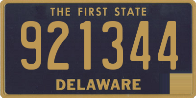 DE license plate 921344