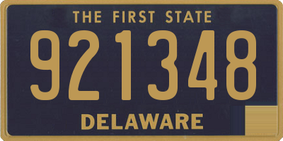 DE license plate 921348