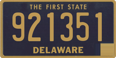 DE license plate 921351