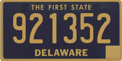DE license plate 921352