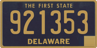 DE license plate 921353