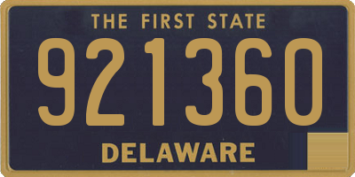 DE license plate 921360
