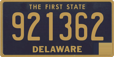 DE license plate 921362
