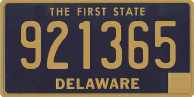 DE license plate 921365