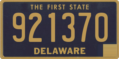DE license plate 921370