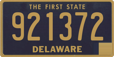 DE license plate 921372