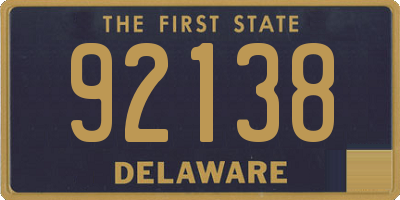 DE license plate 92138