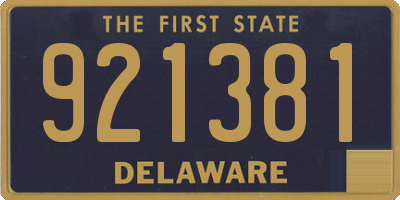DE license plate 921381