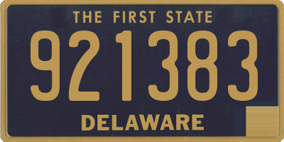 DE license plate 921383