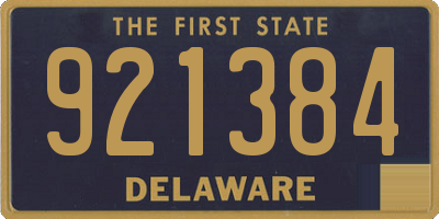 DE license plate 921384