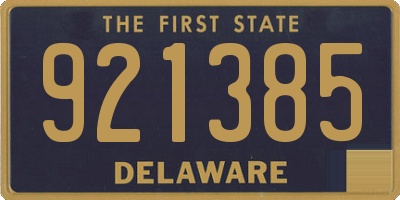DE license plate 921385