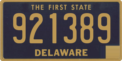 DE license plate 921389