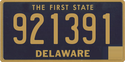 DE license plate 921391