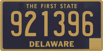 DE license plate 921396