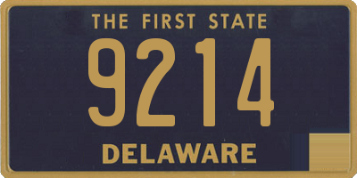 DE license plate 9214