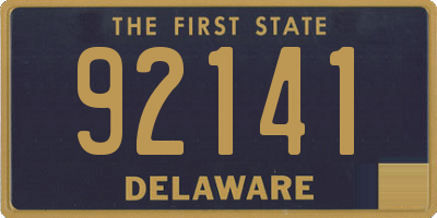 DE license plate 92141