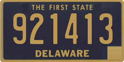 DE license plate 921413