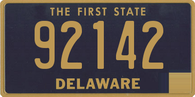 DE license plate 92142