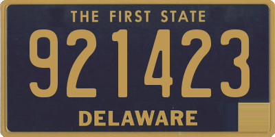 DE license plate 921423