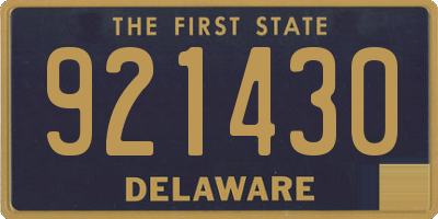 DE license plate 921430
