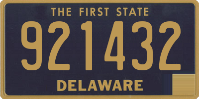 DE license plate 921432