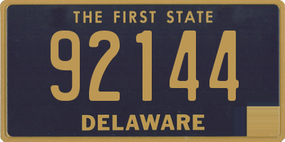 DE license plate 92144
