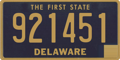 DE license plate 921451