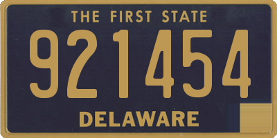 DE license plate 921454