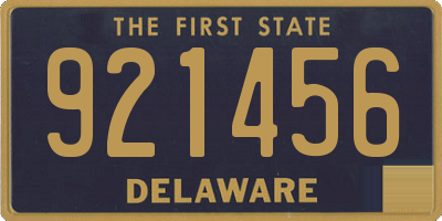 DE license plate 921456