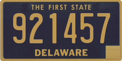 DE license plate 921457