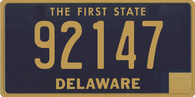 DE license plate 92147