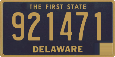 DE license plate 921471