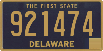 DE license plate 921474