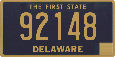 DE license plate 92148