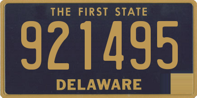 DE license plate 921495