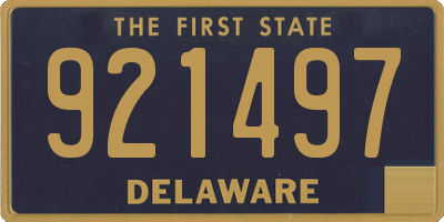 DE license plate 921497