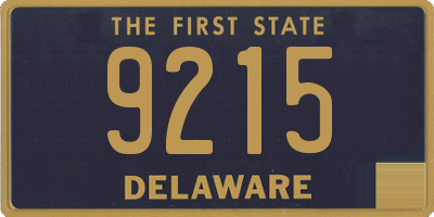DE license plate 9215