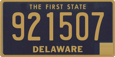 DE license plate 921507